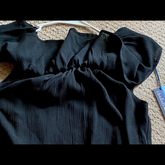 isabella rose Swim Nwt Black Romper Swim Cover Up Size Small Poshmark